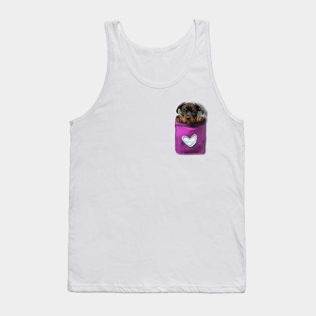 A puppy in my pocket Tank Top by inshapeuniverse